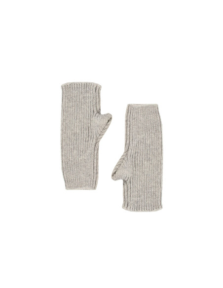 Manchettes en mélange de viscose et d'angora, ornées d'un motif en ...