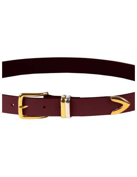 Rinascimento Slim Belt in Smooth Genuine Leather - Vestiti Firmati ...