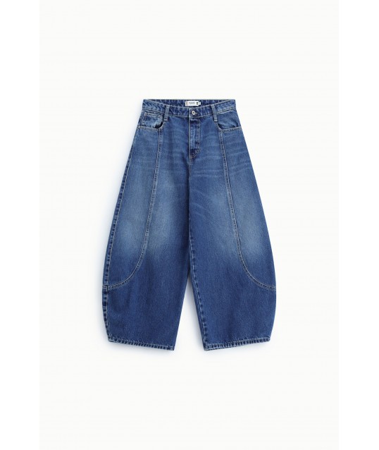 Jeans Balloon Fit A Vita Alta Con Cuciture Arrotondate Please