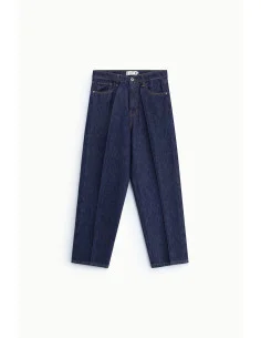 Jean coupe ballon, taille haute, pinces apparentes « Please » 2