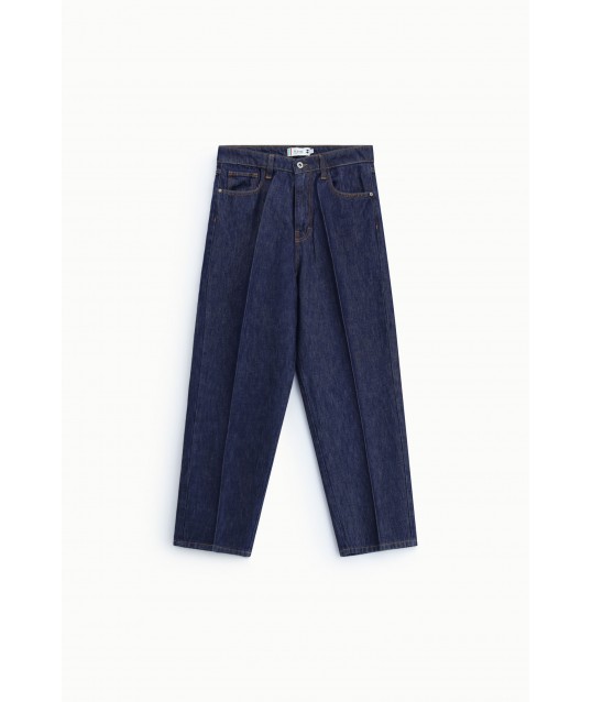 Jeans Baloon Fit Vita Alta Pinces Visibili Please