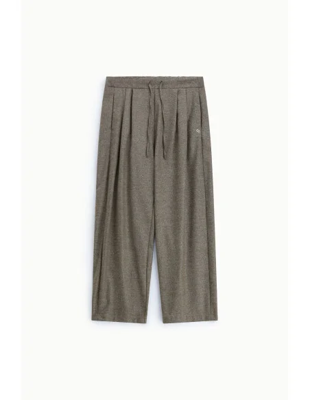 Pantalon palazzo à pinces et ceinture réglable Please