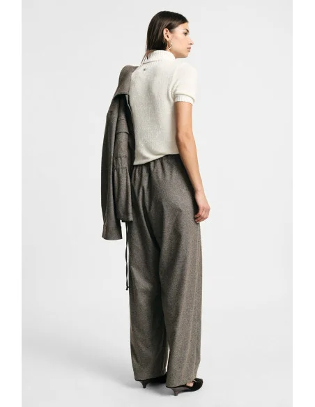 Palazzo Trousers with Pleats and an Adjustable Waistband – Please