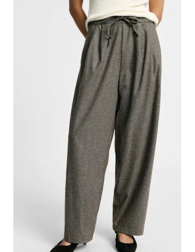 Palazzo Trousers with Pleats and an Adjustable Waistband – Please