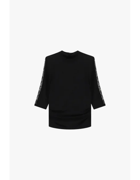 Long-sleeved jumper with lace detailing – Please
