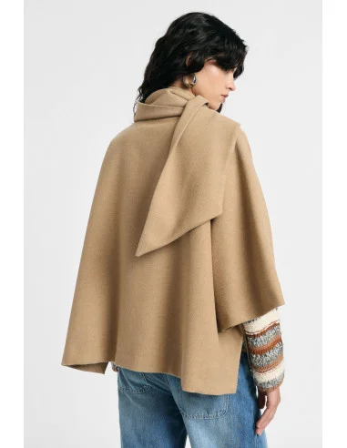 Cappotto Corto Senza Maniche Con Sciarpa E Bottoni Please