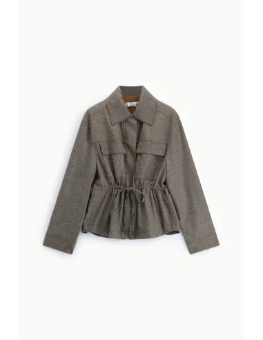 Shirt-style jacket with zip and front pockets – Please