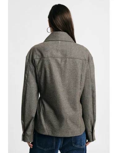 Veste-chemise avec fermeture éclair et poches avant, Please
