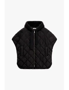 Please: Short Quilted Jacket with Zip and Hood