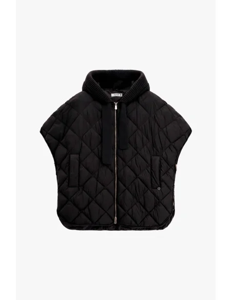 Please: Short Quilted Jacket with Zip and Hood