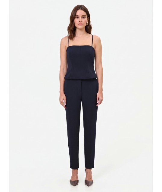 Top Studio Bustier Gessato In Crepe Rinascimento