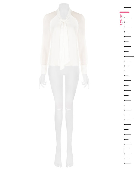 Blusa Studio Fluida In Misto Seta Con Fiocco Rinascimento