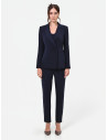 Rinascimento Crepe Double-Breasted Pinstriped Studio Jacket