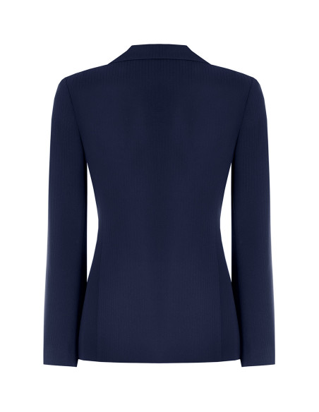 Rinascimento Crepe Double-Breasted Pinstriped Studio Jacket