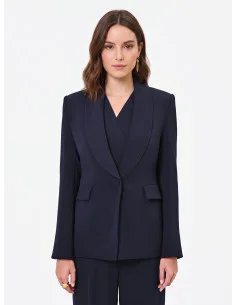 Veste de bureau à une poitrine, à rayures, en crêpe « Rinascimento » 2