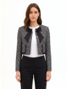 Veste courte en tweed avec nœud et épaulettes « Rinascimento »