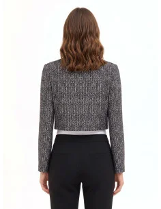 Veste courte en tweed avec nœud et épaulettes « Rinascimento » 2