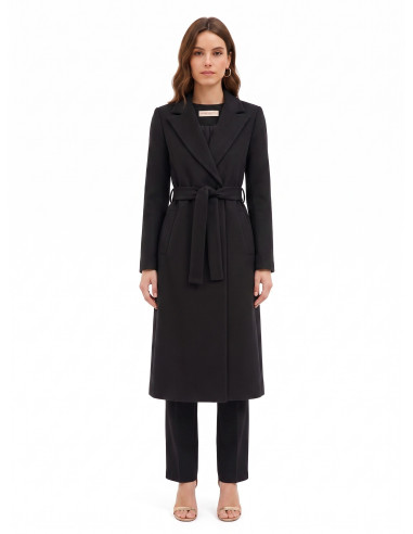 Cappotto In Panno Linea Dritta Con Cintura Abbinata Rinascimento