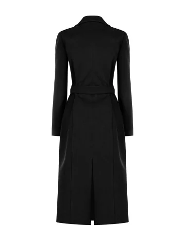 Cappotto In Panno Linea Dritta Con Cintura Abbinata Rinascimento
