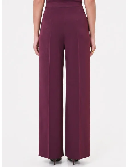 Pantalon Studio Palazzo Gessati en crêpe Rinascimento