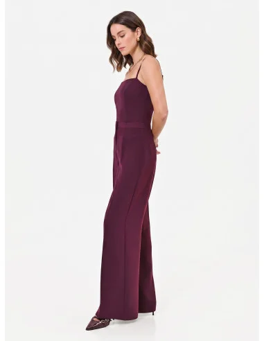 Pantalon Studio Palazzo Gessati en crêpe Rinascimento