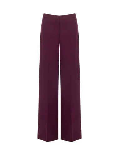 Pantaloni Studio Palazzo Gessati In Crepe Rinascimento