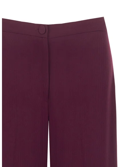 Pantaloni Studio Palazzo Gessati In Crepe Rinascimento