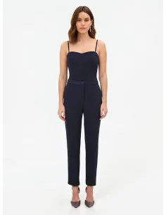 Pantalon droit à rayures Studio, en crêpe Rinascimento 2