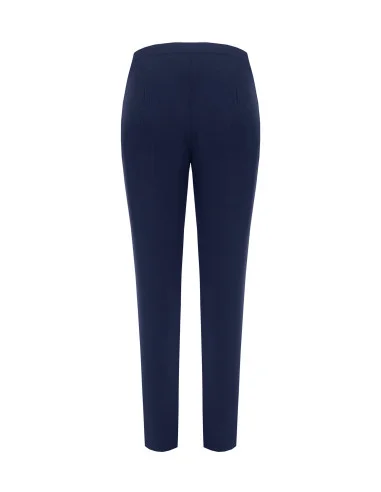 Pantalon droit à rayures Studio, en crêpe Rinascimento