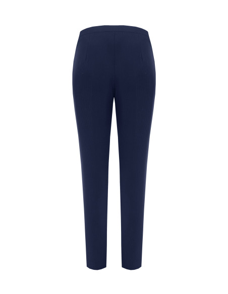 Studio Straight-Leg Pinstriped Trousers in Rinascimento Crepe