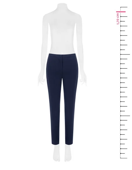 Pantalon droit à rayures Studio, en crêpe Rinascimento