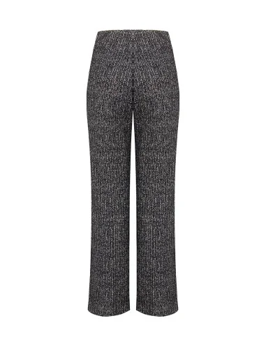 Pantaloni A Gamba Larga In Tweed Rinascimento