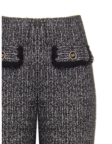 Pantalon à jambes larges en tweed « Rinascimento »