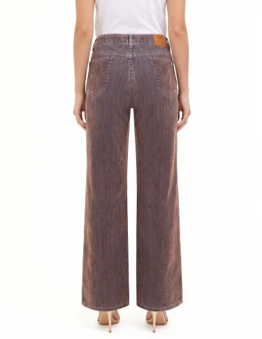 Jeans Wide Leg Vellutati Rinascimento
