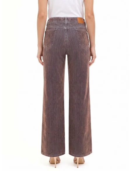 Jeans Wide Leg Vellutati Rinascimento