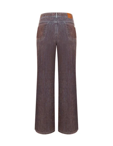 Jeans Wide Leg Vellutati Rinascimento