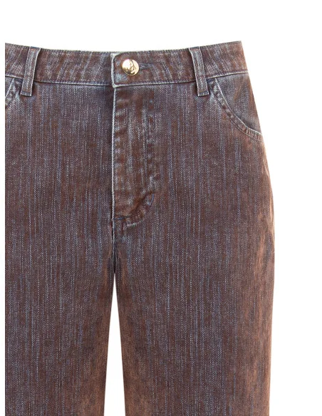 Jean à jambes larges en velours « Rinascimento »