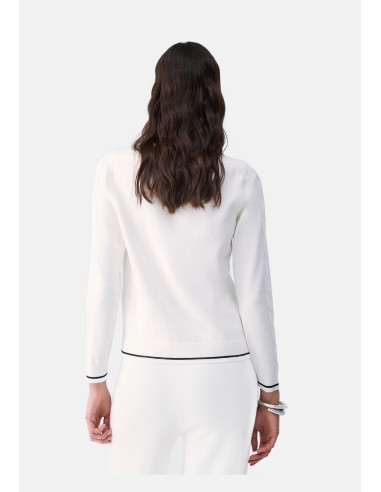 Sweater with Contrasting Trim Liu jo