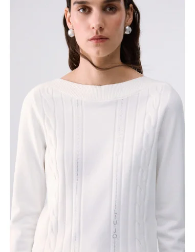 Sweater with Contrasting Trim Liu jo