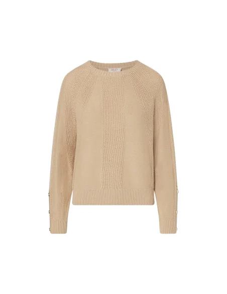 Pull en mélange de laine avec boutons Liu Jo