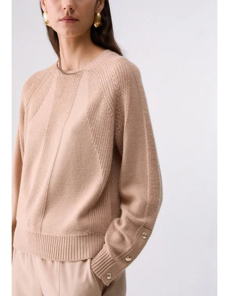 Wool-Blend Sweater with Buttons Liu Jo