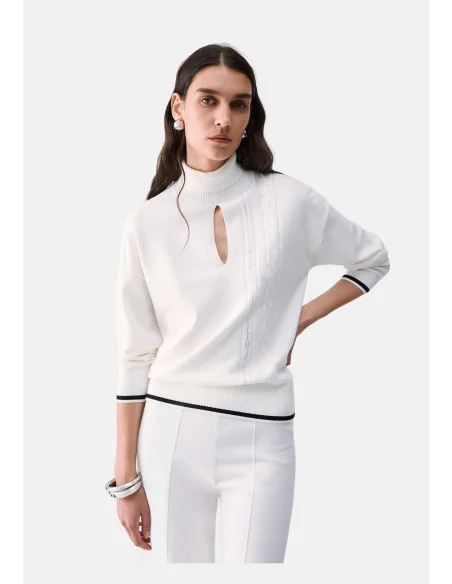 Turtleneck with Cut-Out Liu Jo