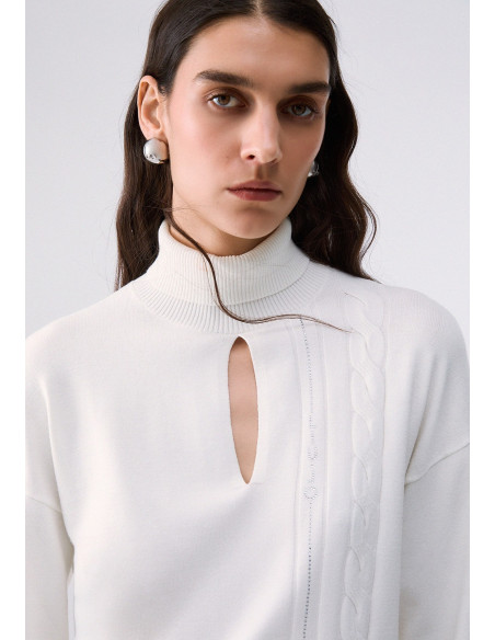 Turtleneck with Cut-Out Liu Jo