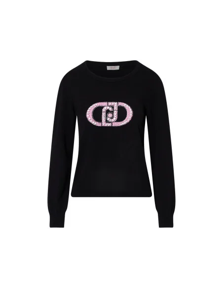 Maglia Con Logo Monogram Liu Jo