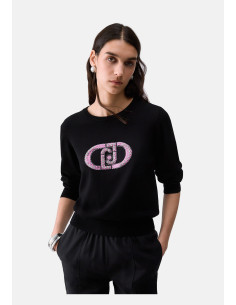 Pull avec logo Monogram Liu Jo - Vestiti Firmati Life Smiles