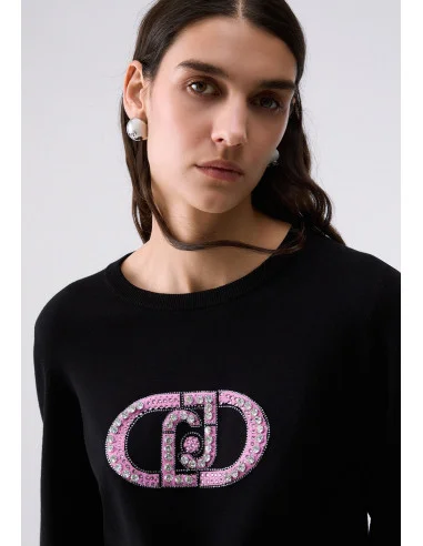 Liu Jo Monogram Logo Sweater