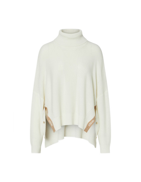 Liu Jo Wool-Blend Turtleneck with Buttons - Vestiti Firmati Life Sm...