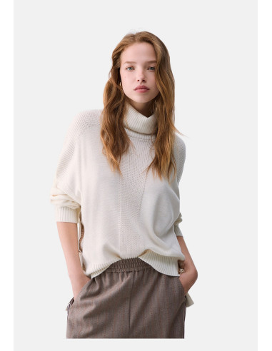 Liu Jo Wool-Blend Turtleneck with Buttons - Vestiti Firmati Life Sm...
