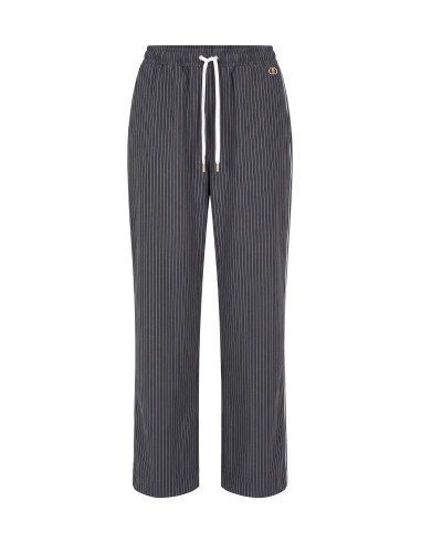 Liu Jo pinstriped trousers with lace insert - Vestiti Firmati Life ...