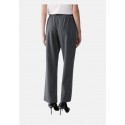 Pantaloni Gessati Con Inserto In Pizzo Liu Jo